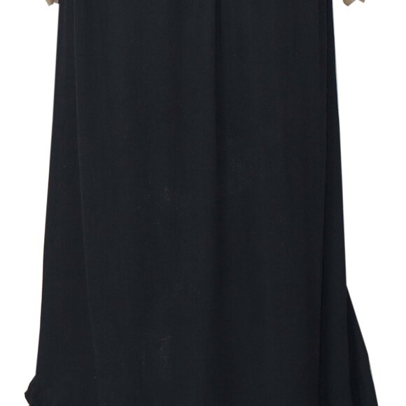 Free People Fp One Adella Maxi Dress Crochet Smocked Black New S - Picture 8 of 8